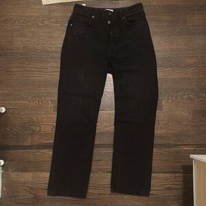 Reformation Cynthia high rise straight jeans